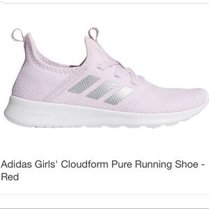 Adidas Girls’ Cloudform Pure Running Shoes size 1